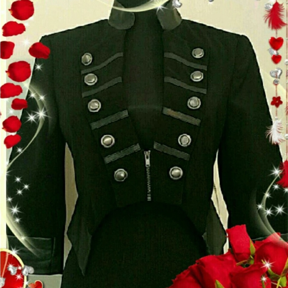 ISO Forever 21 Black Military Inspired Blazer Crop